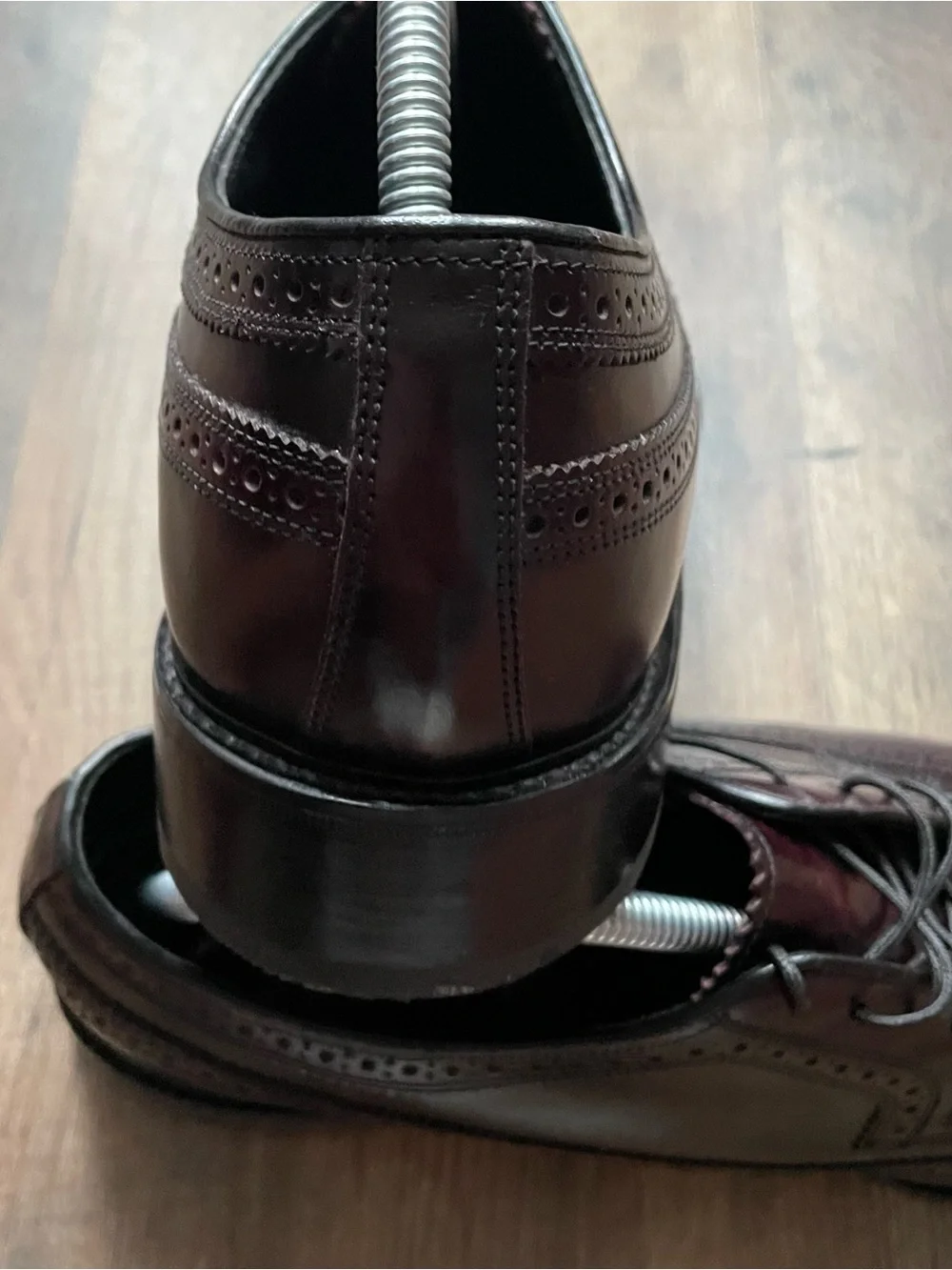 Florsheim Burgundy Leather Wingtip Derbys
